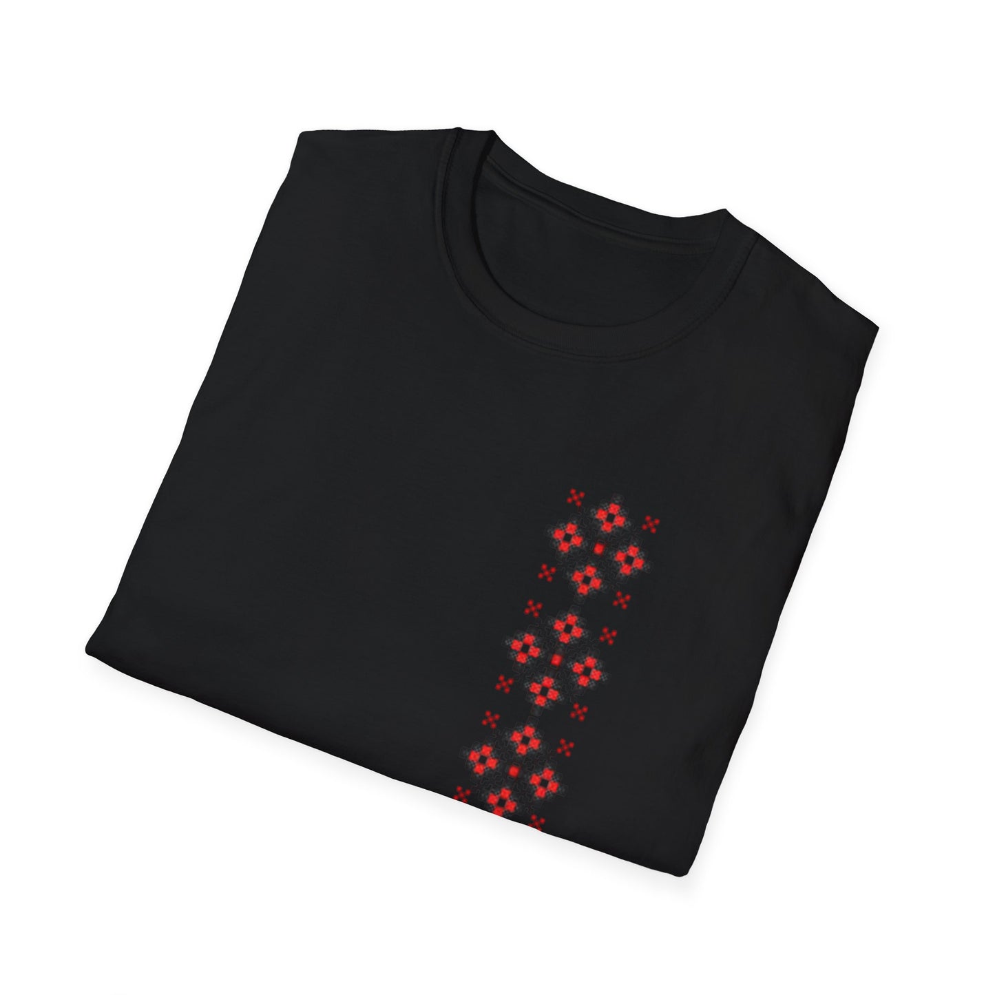 Folkloric Floral Unisex Softstyle T-Shirt - Perfect for Casual Days and Festivals