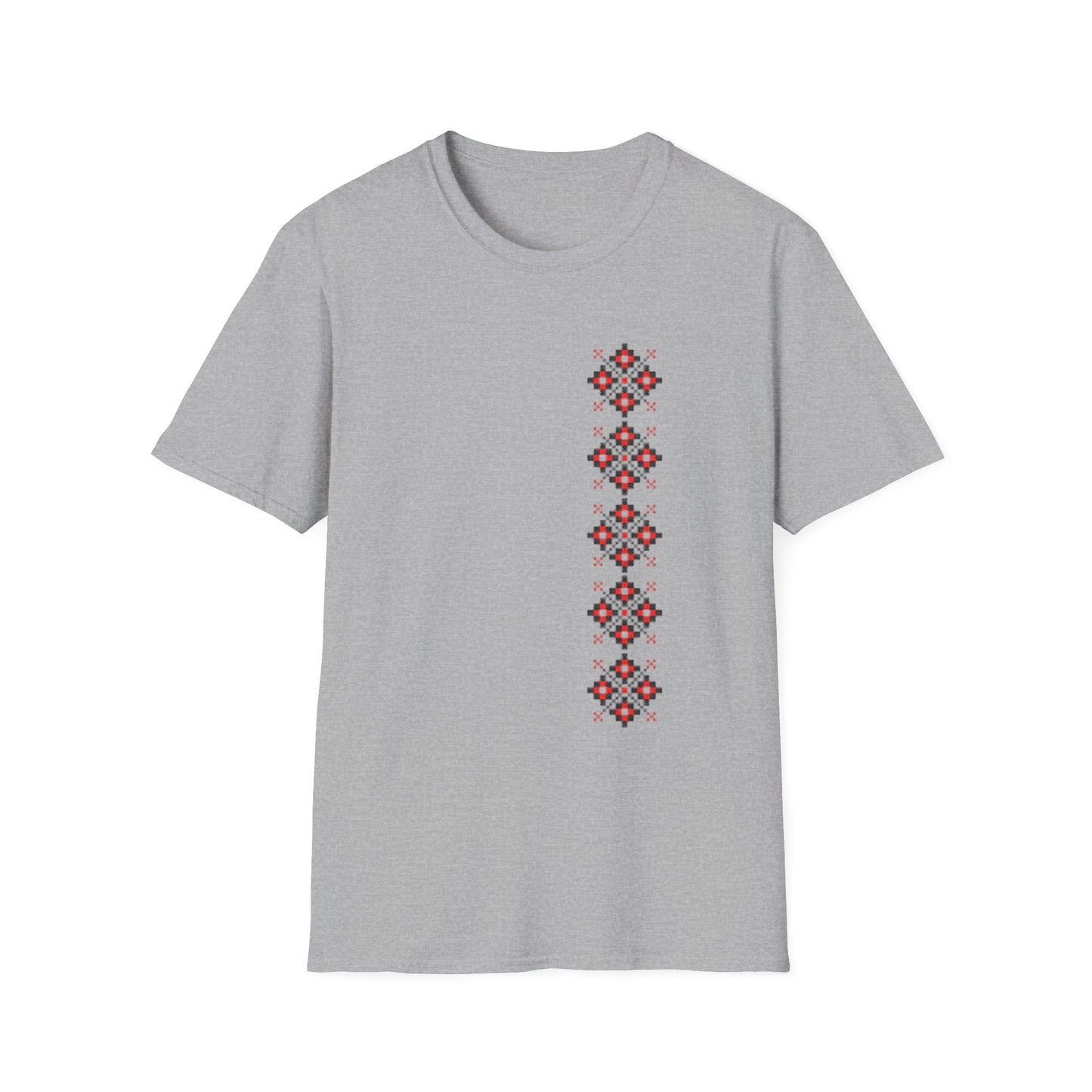 Folkloric Floral Unisex Softstyle T-Shirt - Perfect for Casual Days and Festivals