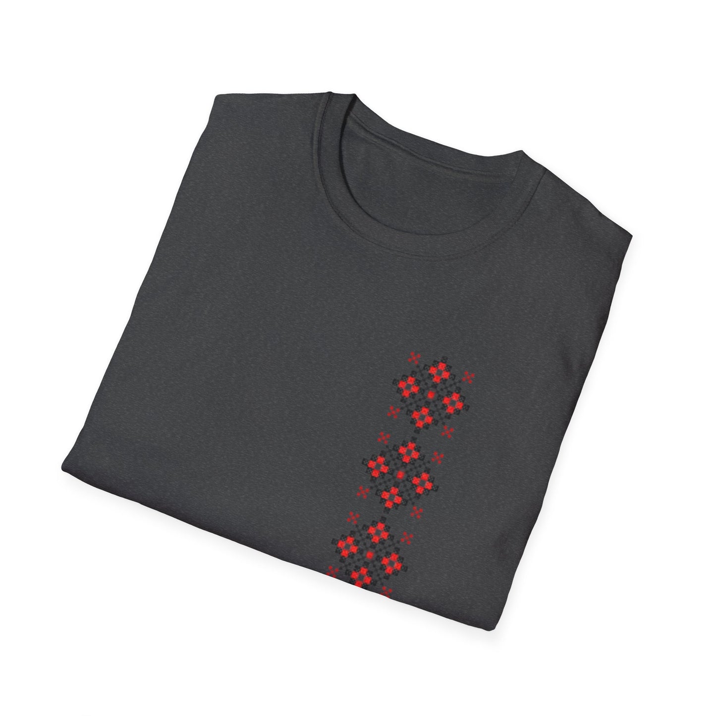 Folkloric Floral Unisex Softstyle T-Shirt - Perfect for Casual Days and Festivals