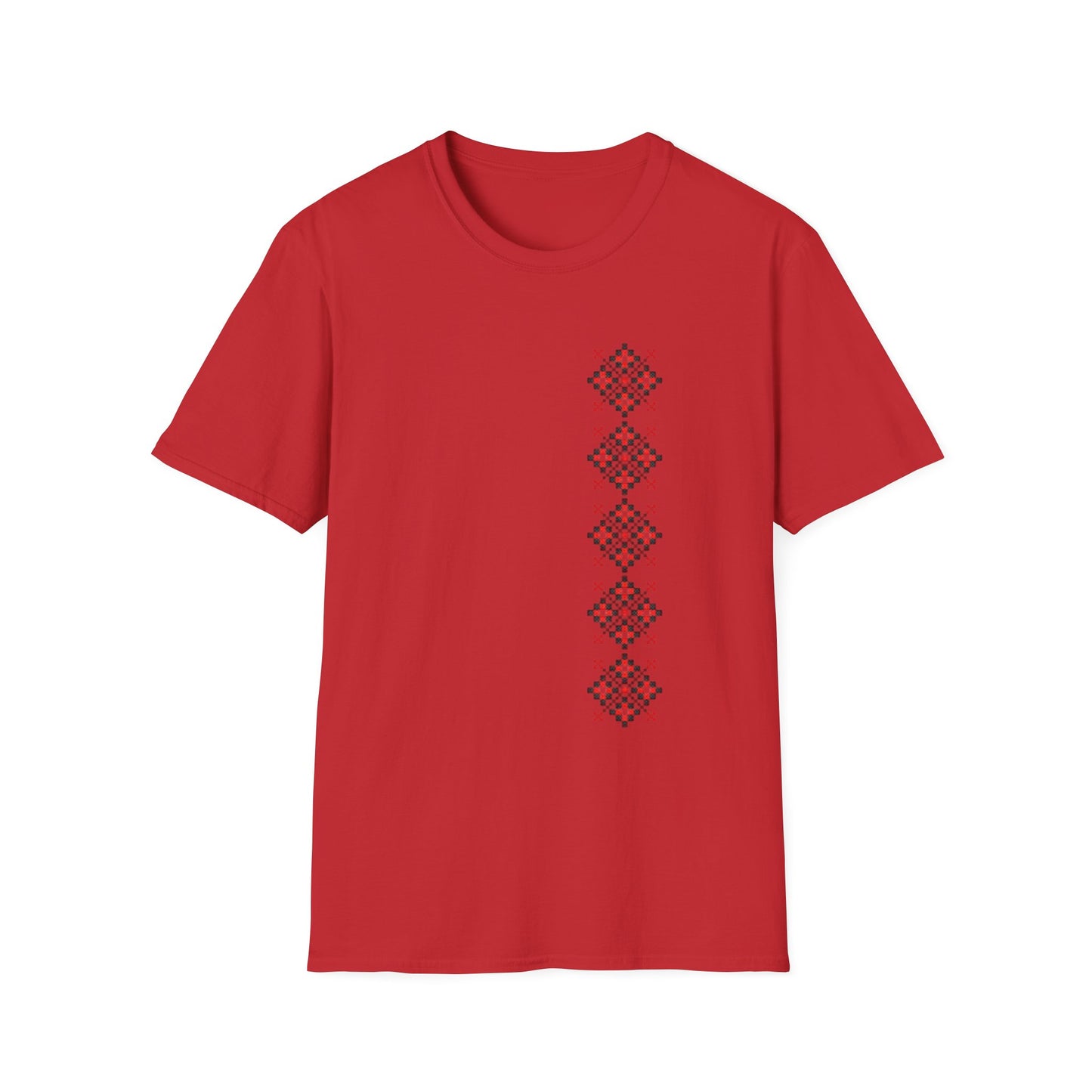 Folkloric Floral Unisex Softstyle T-Shirt - Perfect for Casual Days and Festivals