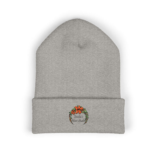 Emilia's Plant Studio Embroidered Classic Cuffed Beanie