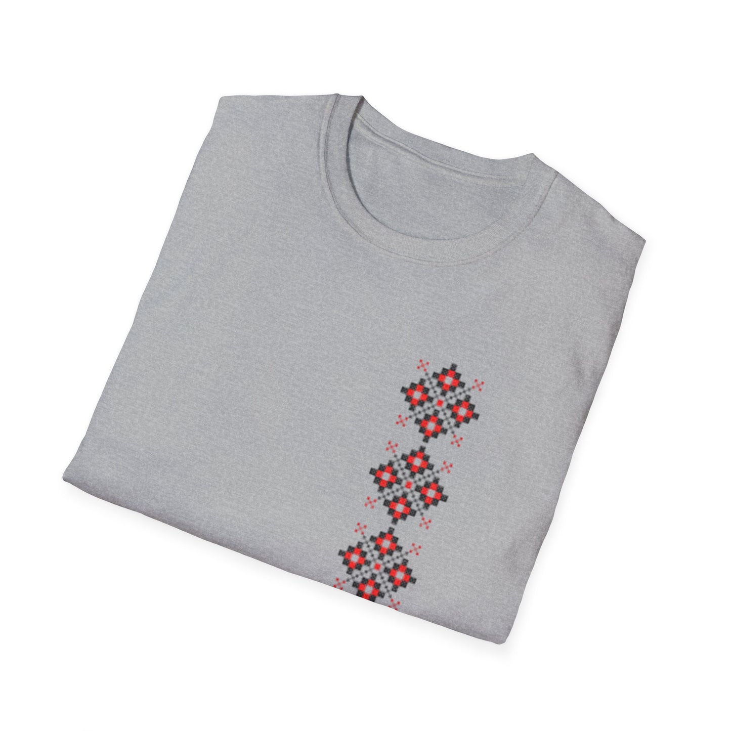 Folkloric Floral Unisex Softstyle T-Shirt - Perfect for Casual Days and Festivals