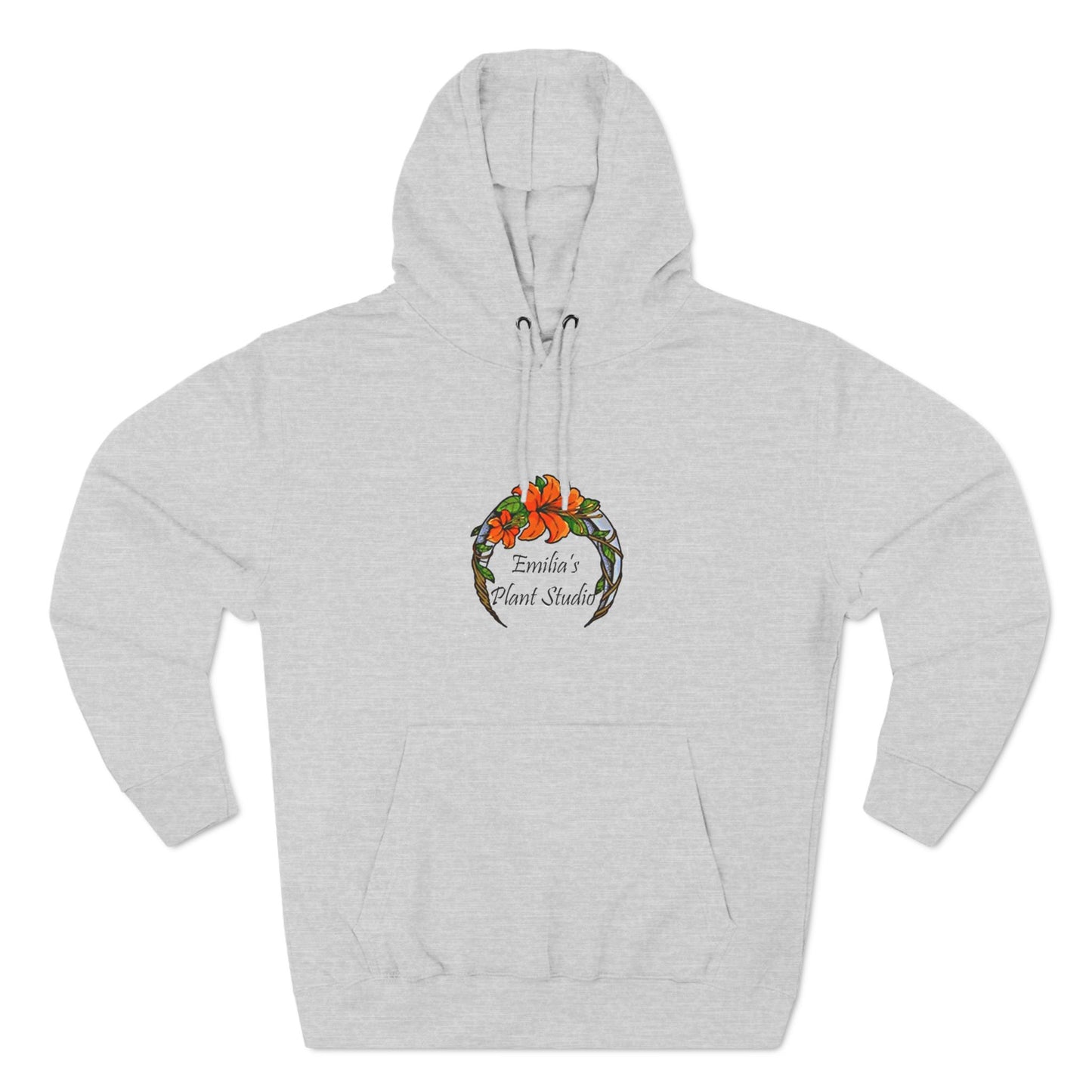 Emilia's Plant Studio Three-Panel Fleece Hoodie - Cozy Botanical Apparel