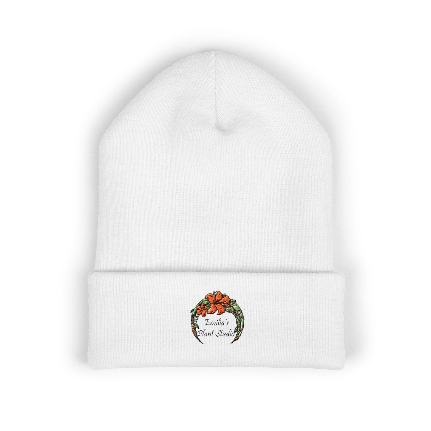 Emilia's Plant Studio Embroidered Classic Cuffed Beanie