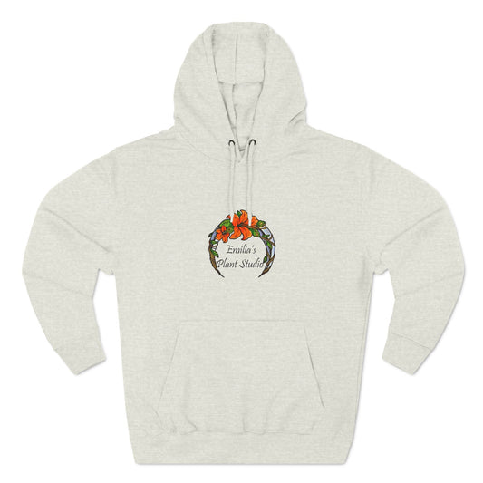 Emilia's Plant Studio Three-Panel Fleece Hoodie - Cozy Botanical Apparel