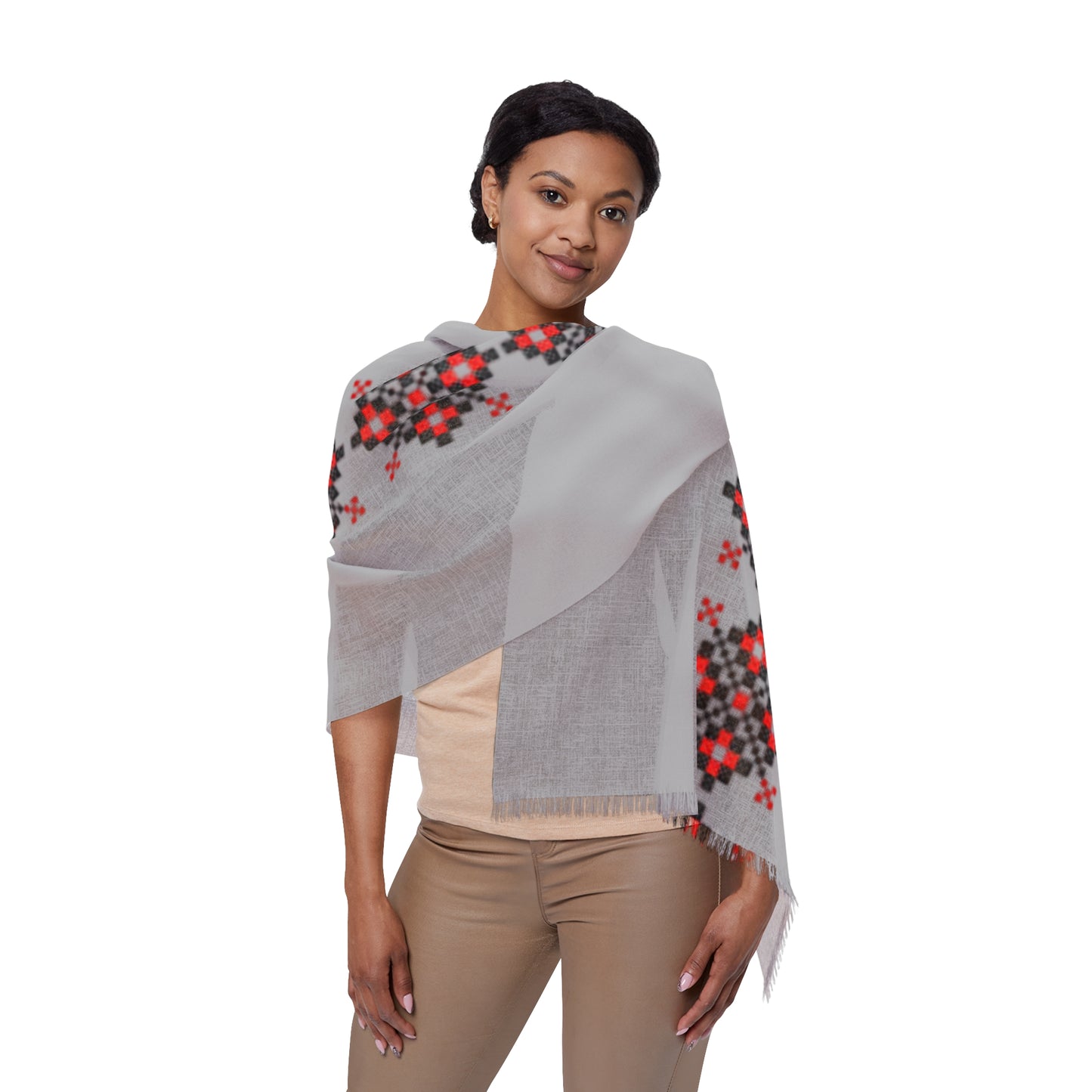 Cozy Light Scarf - Folcloric Design