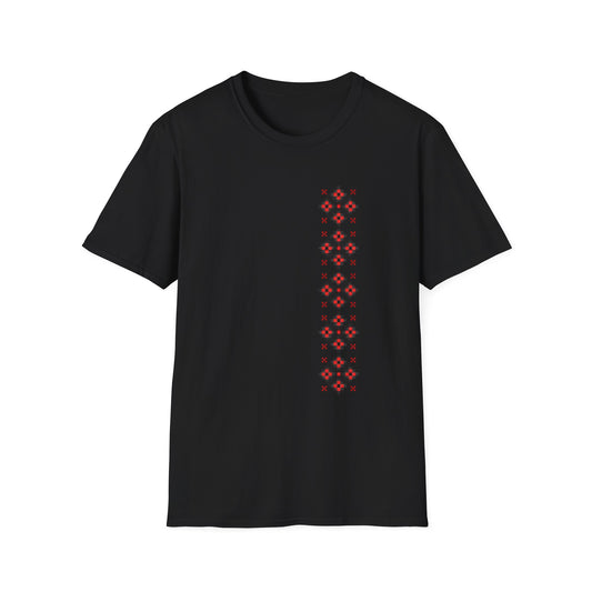 Folkloric Floral Unisex Softstyle T-Shirt - Perfect for Casual Days and Festivals